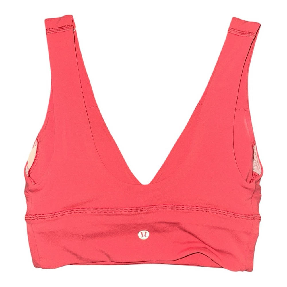 Lululemon Align V-Neck Bra *Light Support, C/D Cup Desert Red Sz 2 NWT - Picture 4 of 5